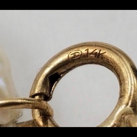 14k gold and baroque pearls necklace CHANEL - Picture 1 of 3